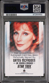 2019 Star Trek Inflexions Bridge Crew Autograph Gates Mcfadden LE Auto PSA 10